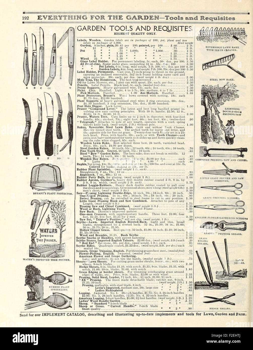 This historical catalog, 'Everything for the Garden,' provides