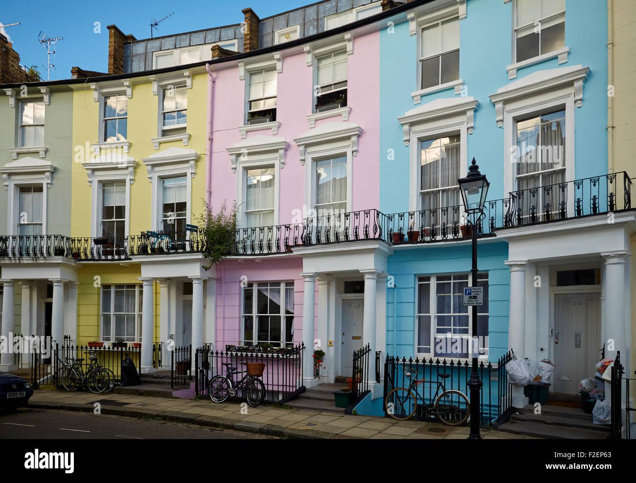 Paddington location: the home of the Brown family: Chalcot Crescent, Primrose Hill, London Stock Photo