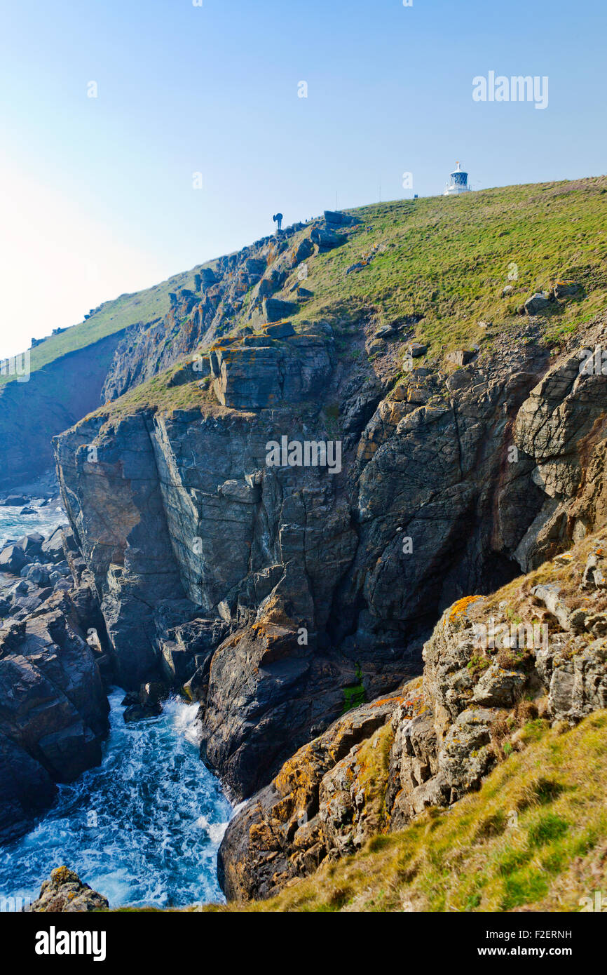Cornwall Lizard Point The dramatic coastal scenery on the SW Coast Path at Lizard Point on ...