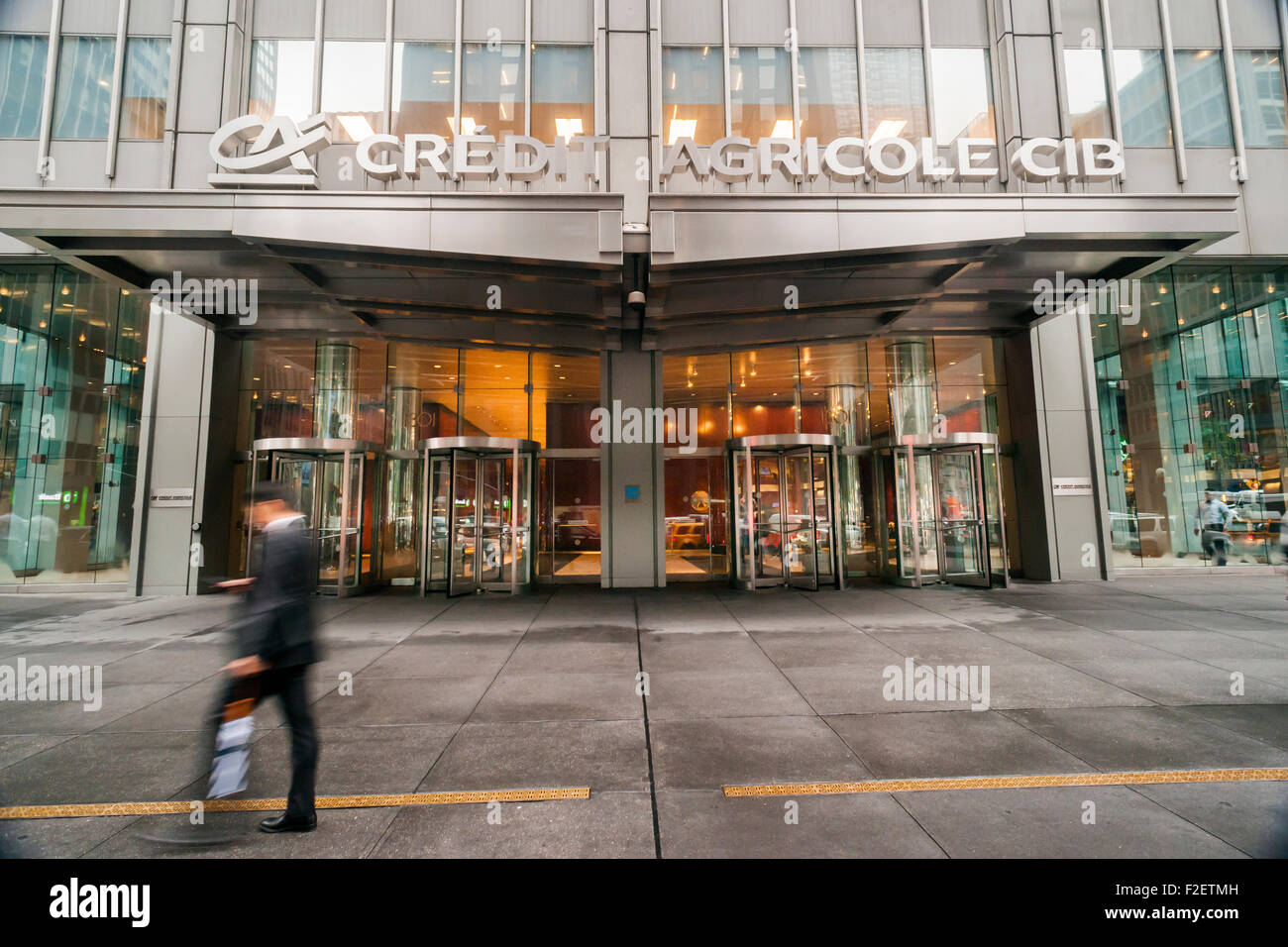 The New York headquarters of the French bank, Crédit ...