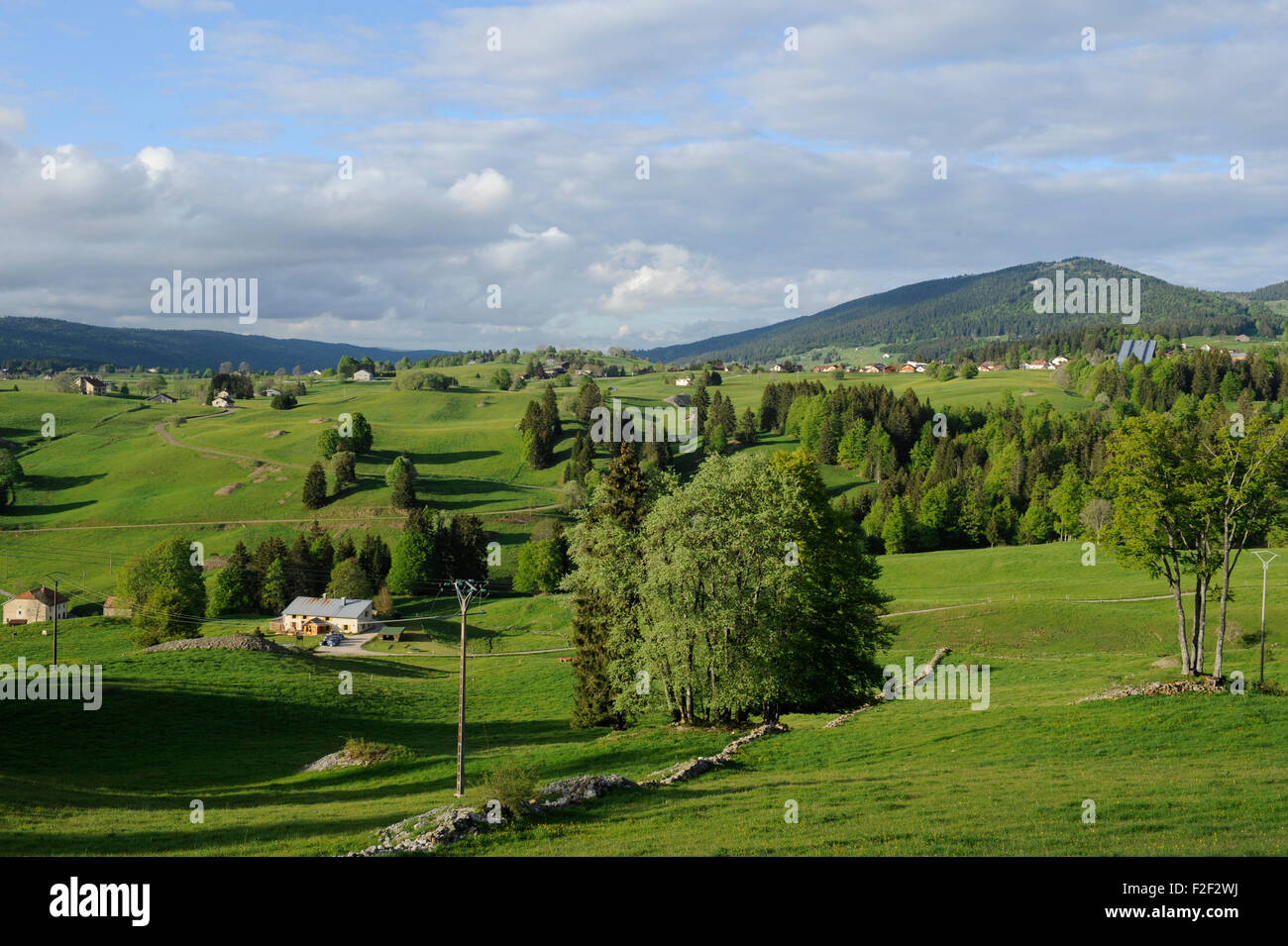 Les Rousses (eastern France), May 2010 Stock Photo