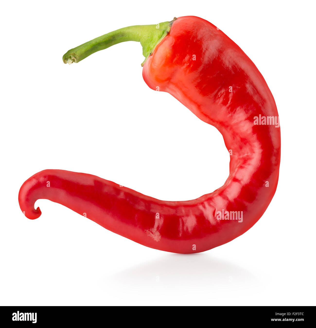 chilly pepper isolated on the white background. Stock Photo