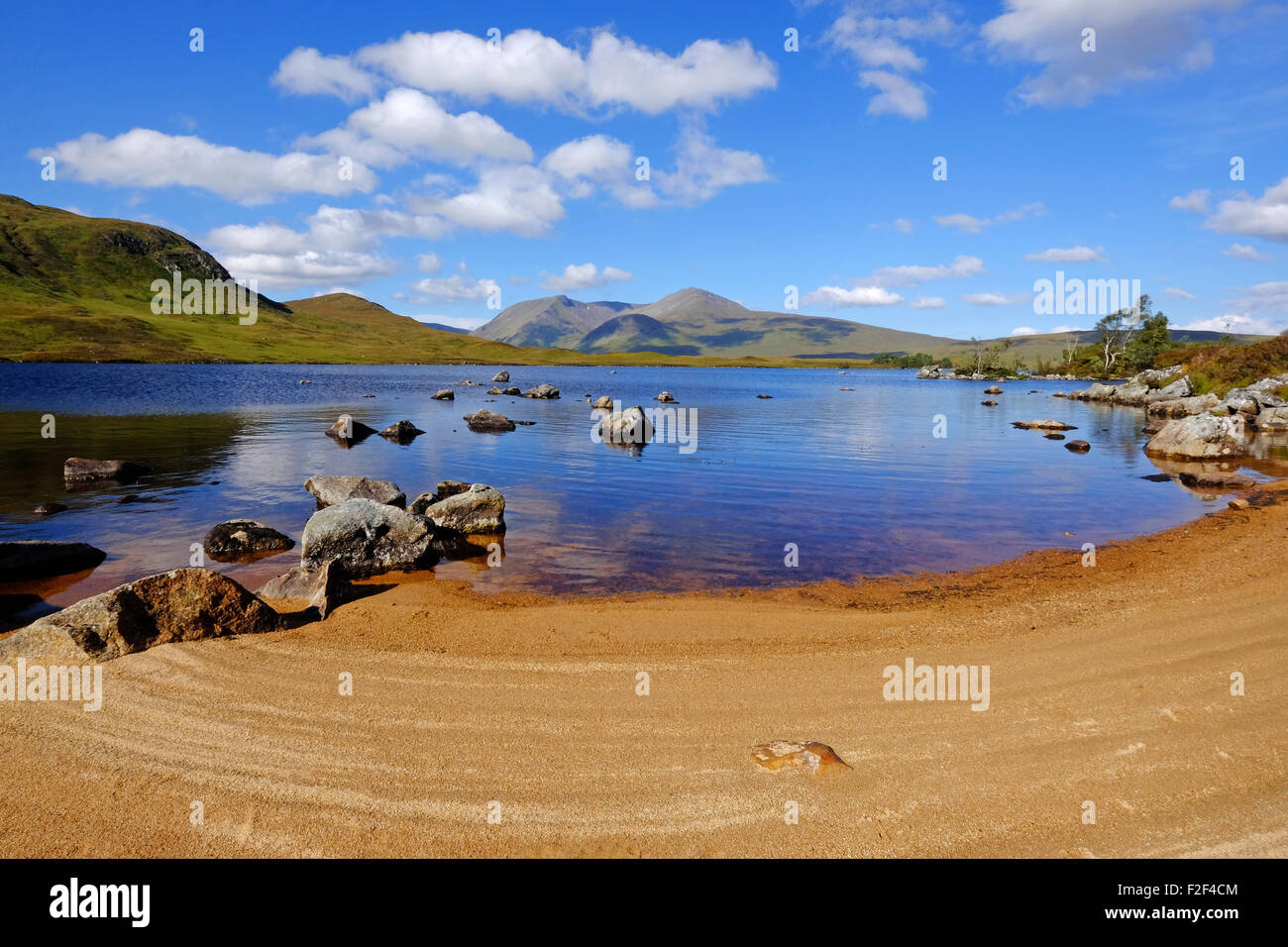 small loch / lochan on Rannoch Moor , West Highlands, Scotland Stock Photo