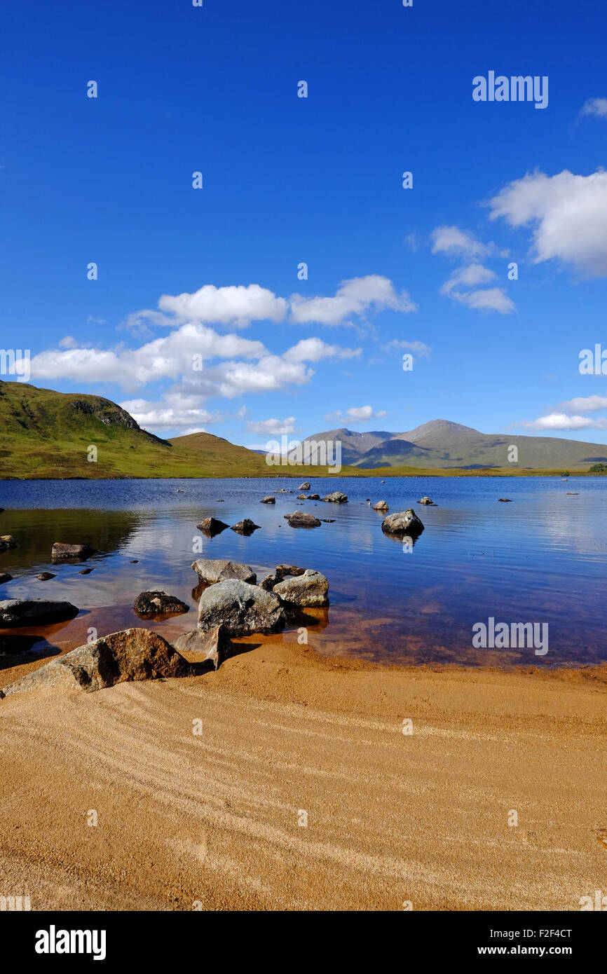 small loch / lochan on Rannoch Moor , West Highlands, Scotland Stock Photo