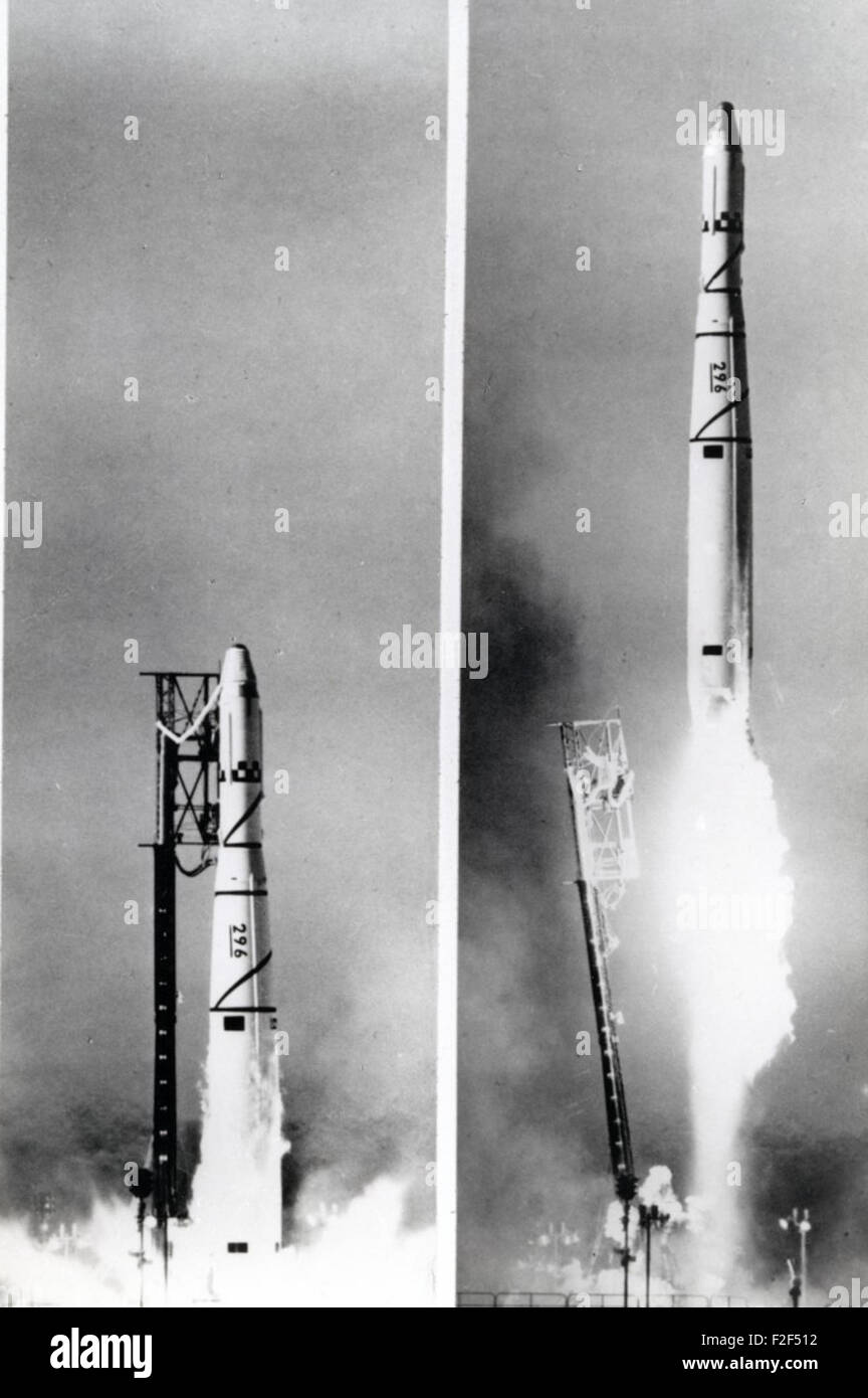 Lockheed Agena test [NASA via RJF] Stock Photo - Alamy