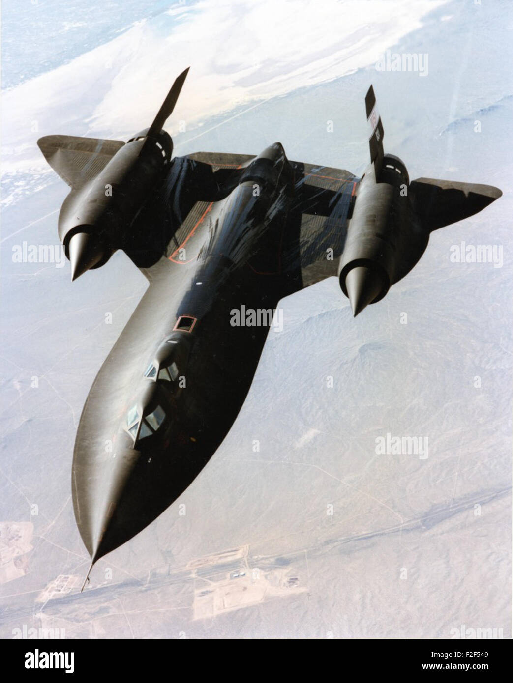 The Lockheed SR-71B, serial number 61-7956, served with NASA