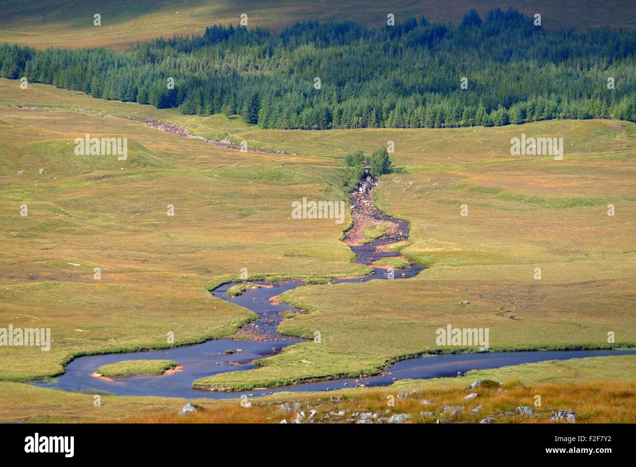 Ba Bridge on the West Highland Way as it crosses Rannoch Moor on 
