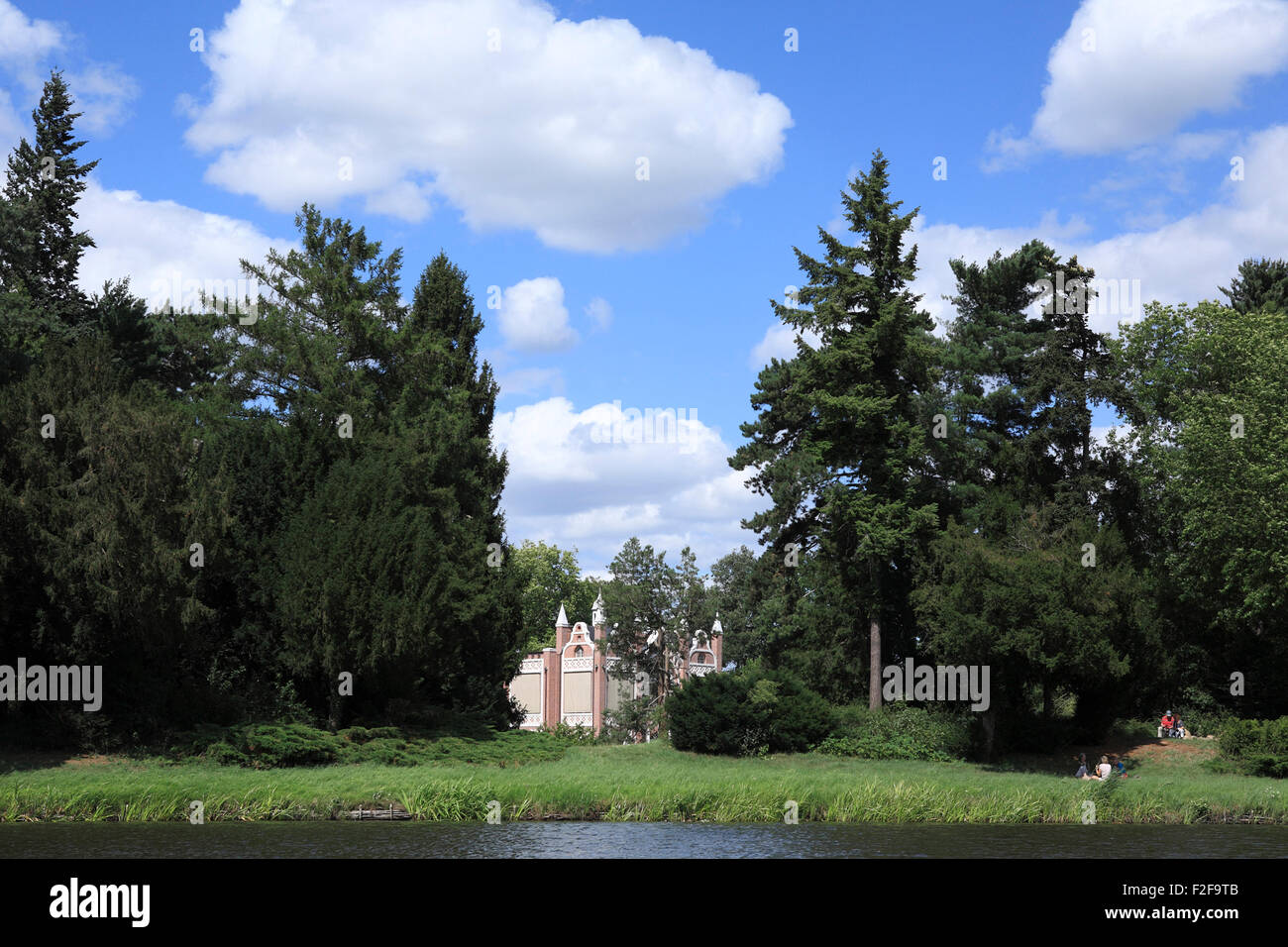 park and lake in wörlitz worlitz woerlitz at DessauWörlitz Garden