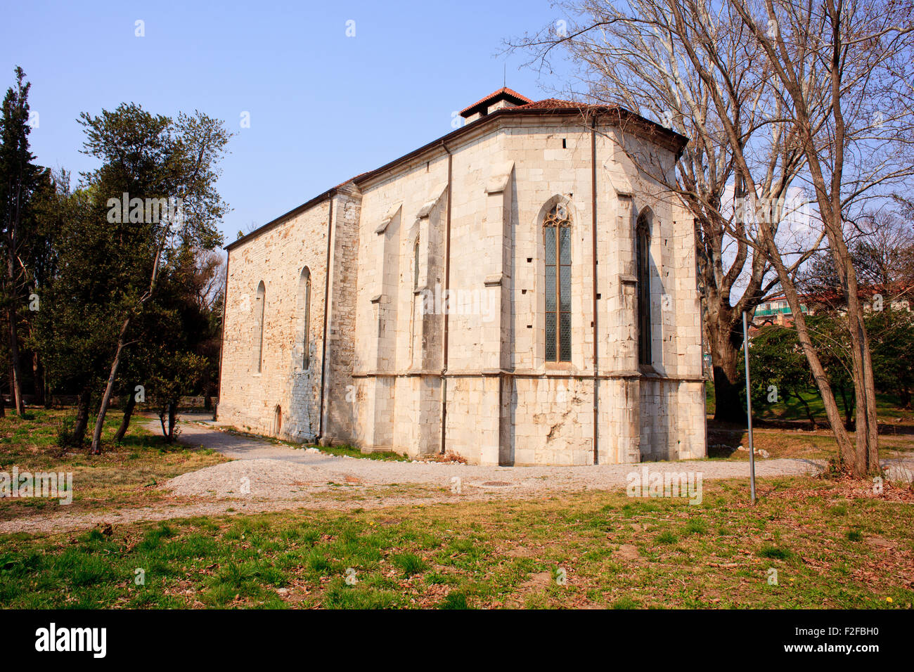 Church of San Giovanni in Tuba, San Giovanni di Duino - Italy Stock Photo