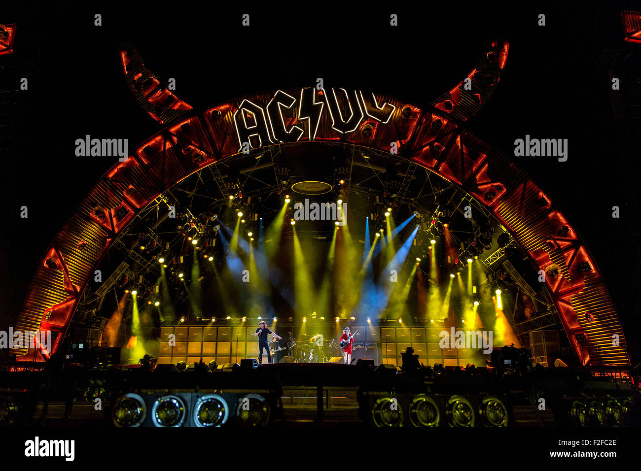 Chicago, Illinois, USA. 15th Sep, 2015. AC/DC performs live during the Rock or Bust tour at Wrigley Field in Chicago, Illinois © Daniel DeSlover/ZUMA Wire/Alamy Live News Stock Photo
