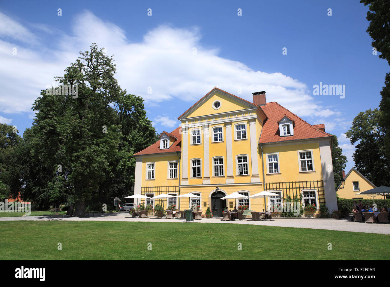 hotel and restaurant castle lomnica, lower silesia, poland, europe Stock Photo