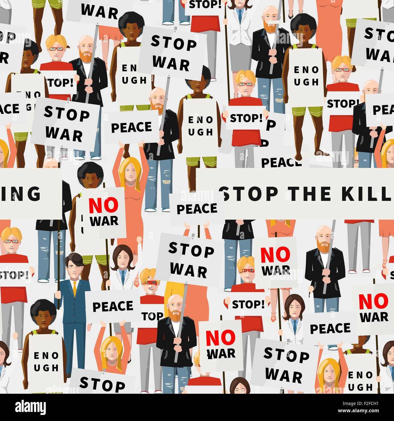 Peace slogans Stock Vector Images - Alamy