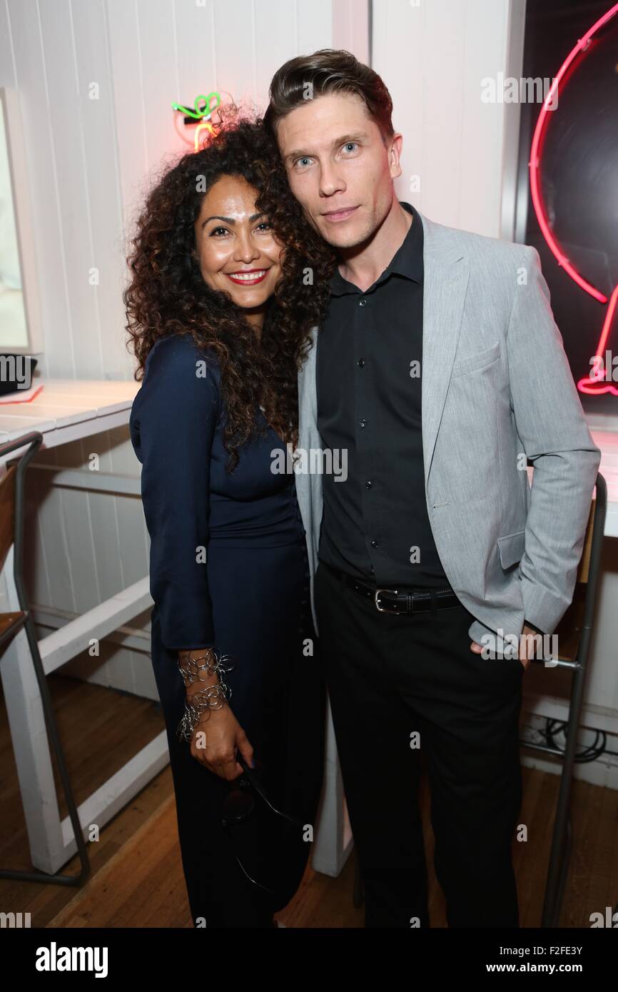 Guests attend group exhibition 'City Lights' at London’s newest art ...