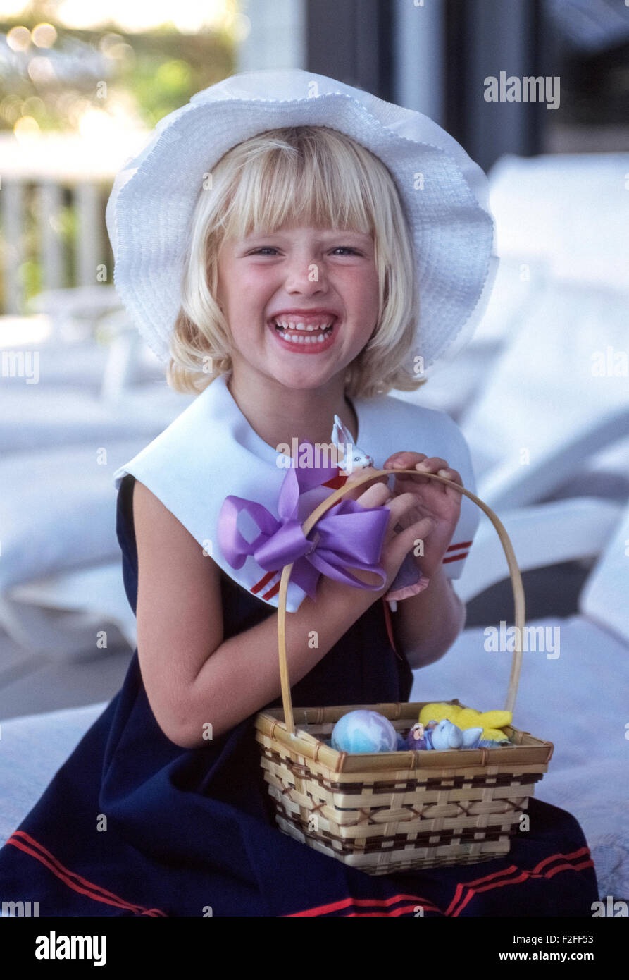 easter dress and hat