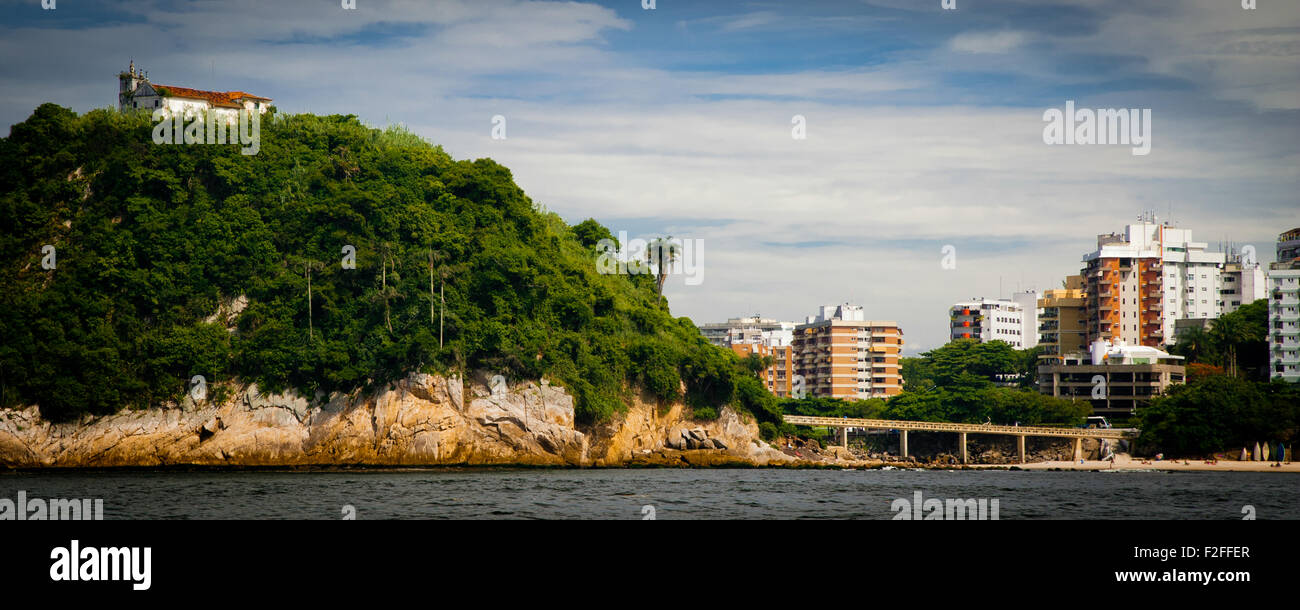 Island of Boa Viagem in the city of Niteroi, state of Rio de Janeiro, Brazil Stock Photo