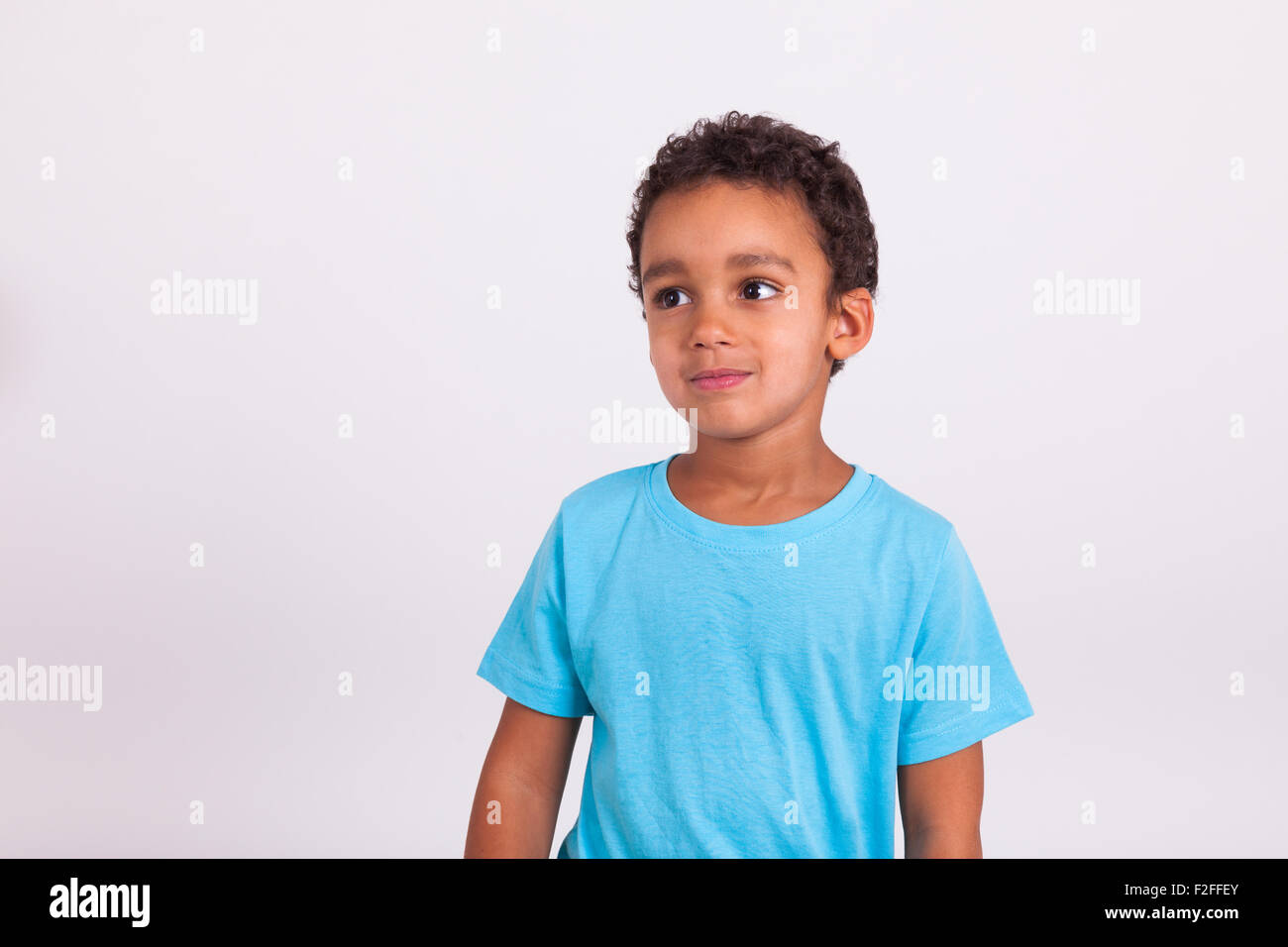 Download Portrait Of A Cute Little African American Boy Smiling Stock Photo Alamy