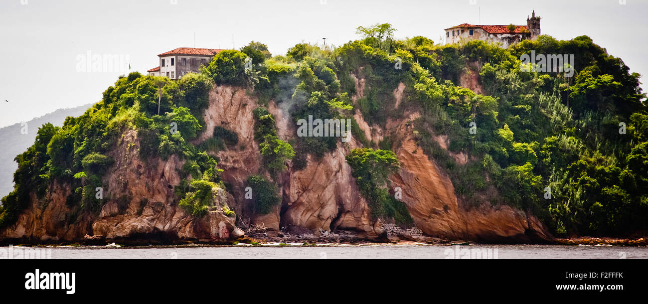 Island of Boa Viagem in the city of Niteroi, state of Rio de Janeiro, Brazil Stock Photo
