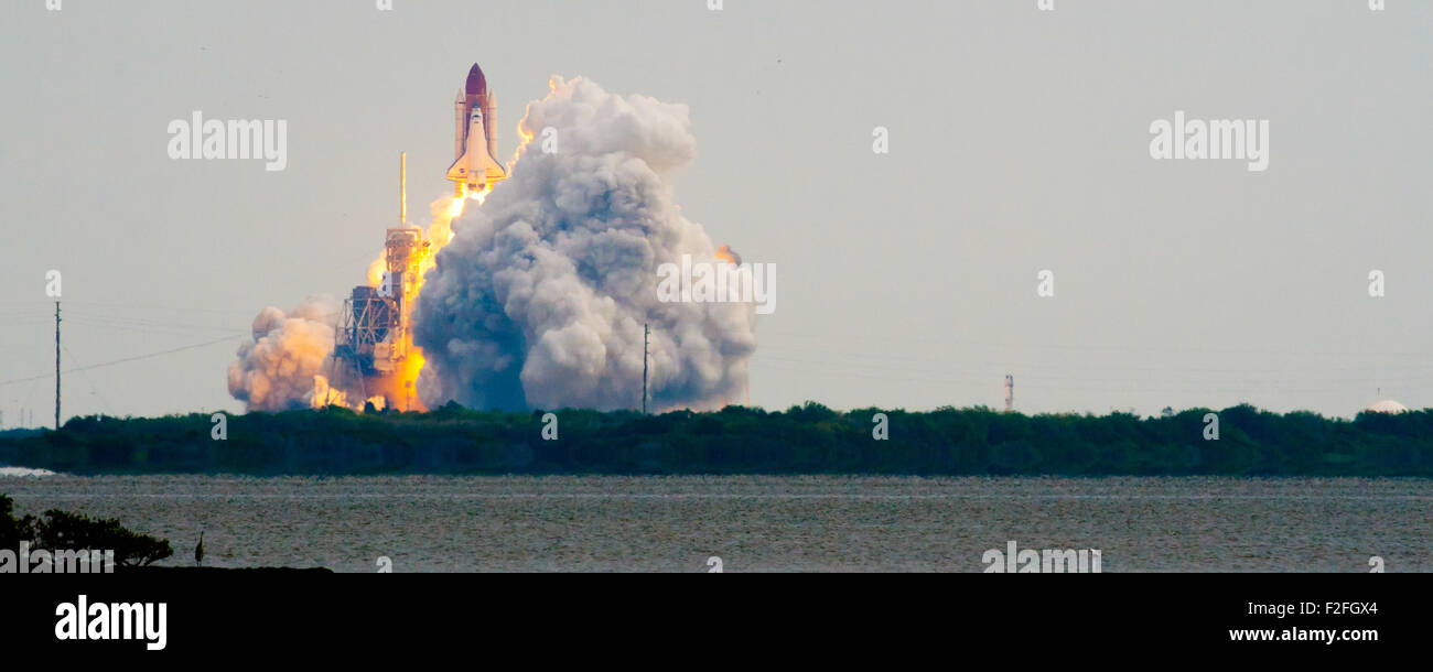 Launch of Endeavour STS134, Cape Canaveral, Brevard County, Florida, USA Stock Photo