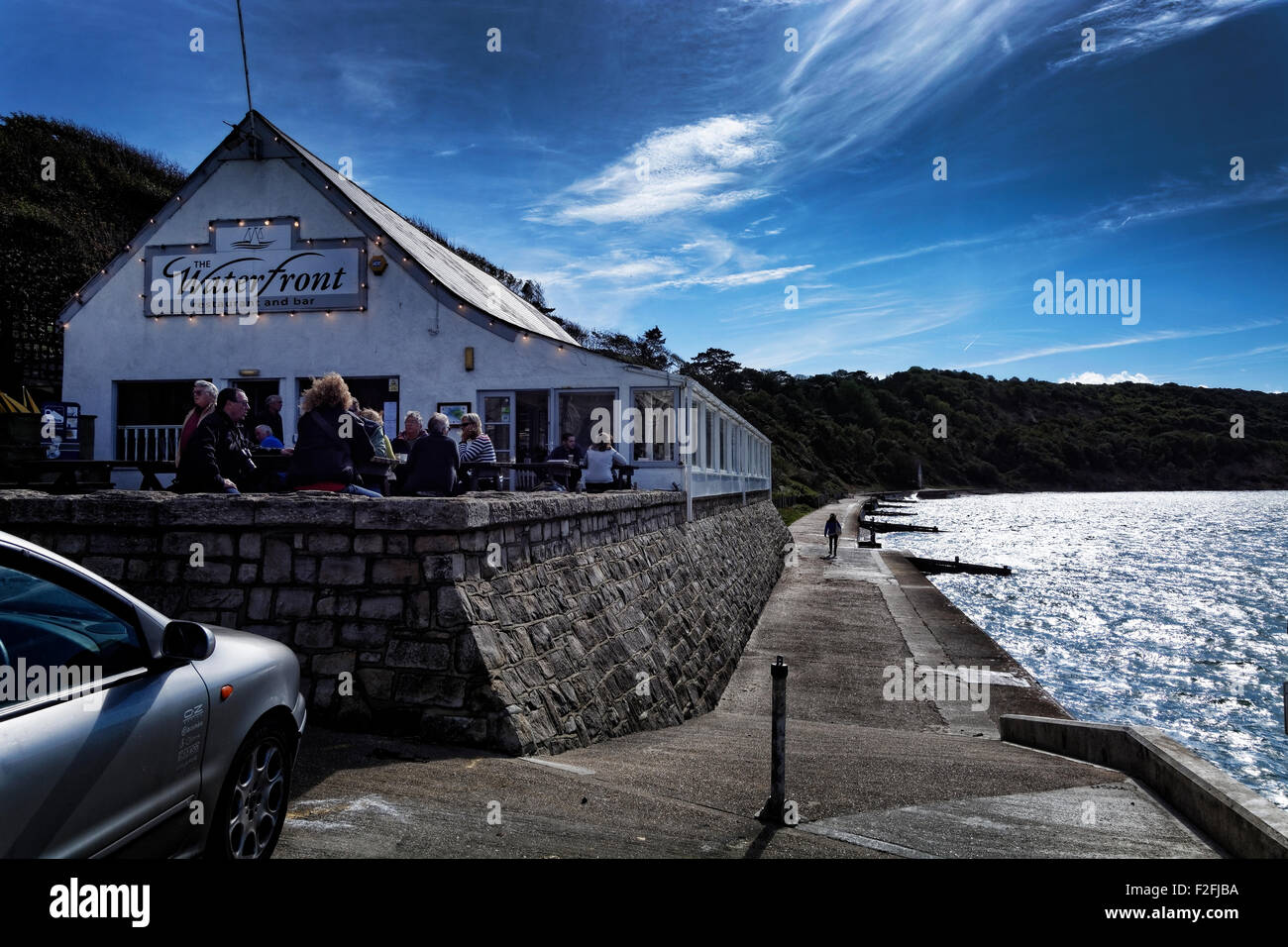 The Waterfront, is the focus for Totland Bay, on the west coast of the