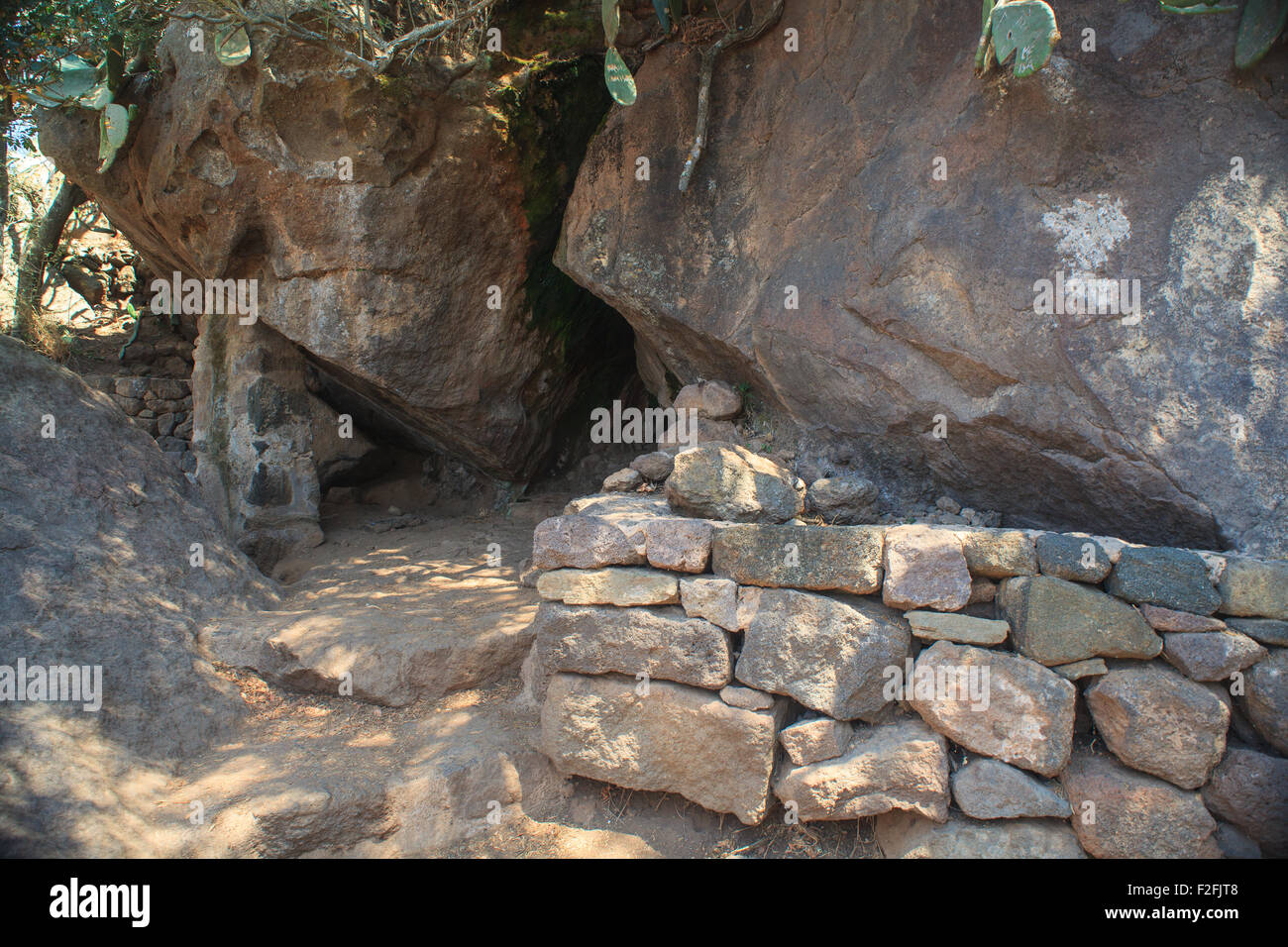 View of Bagno asciutto cave in Pantelleria, Sicily Stock Photo