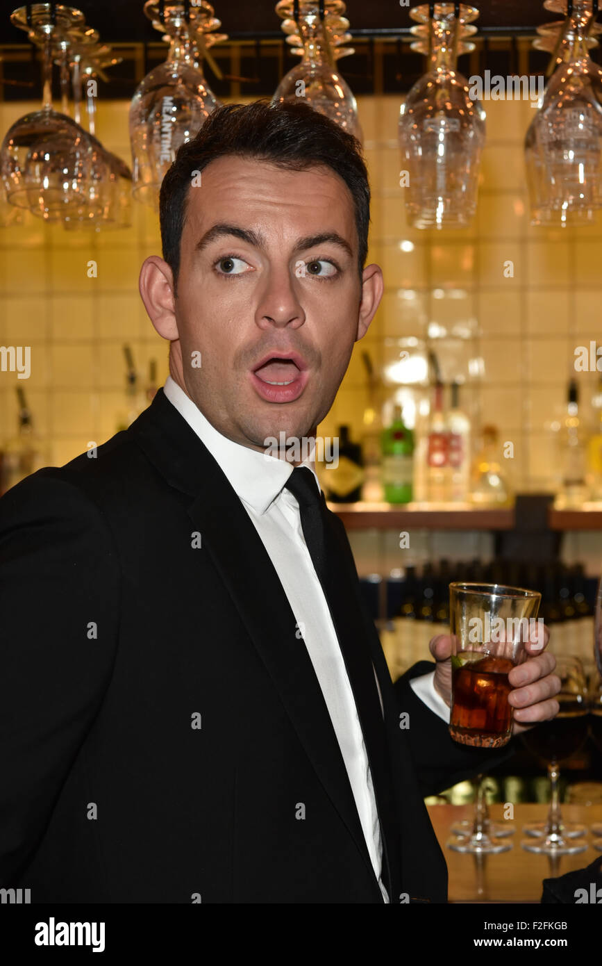 London,UK, 17th Sept 2015 : Ben Forster attends the Rocky Horror Show Gala Night After Party at the Playhouse Theatre in London. Credit:  See Li/Alamy Live News Stock Photo