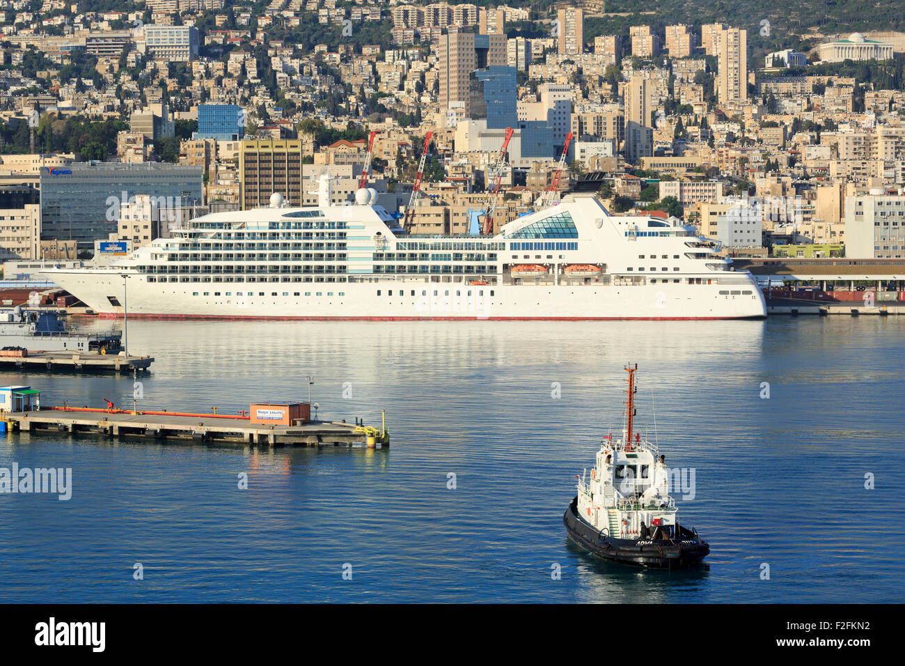 Cruise ship, Port of Haifa, Israel Stock Photo Alamy