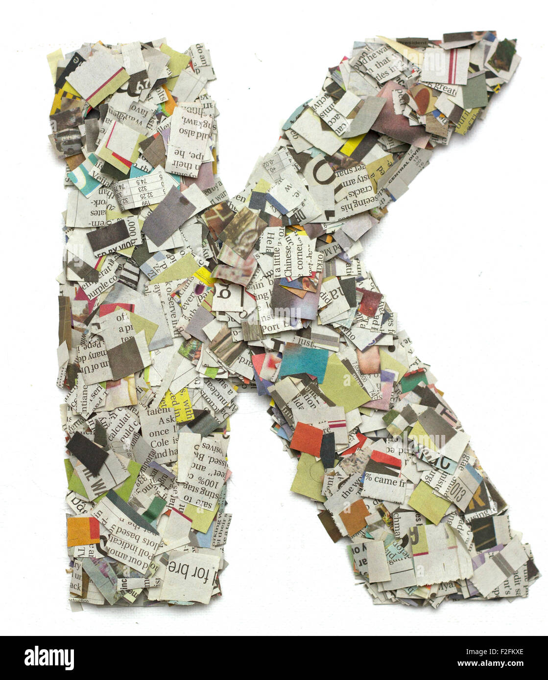 Newspaper print cuttings alphabet hires stock photography and images