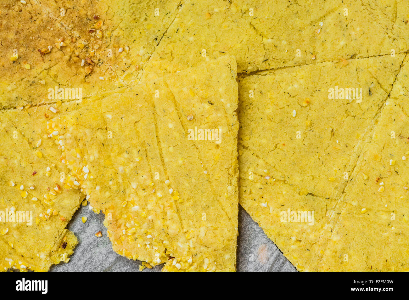 Cooking corn chips in the oven top view Stock Photo Alamy