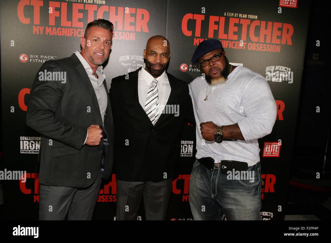 Las Vegas, NV, USA. 17th Sep, 2015. Stephen Adele, CT Fletcher, Keven