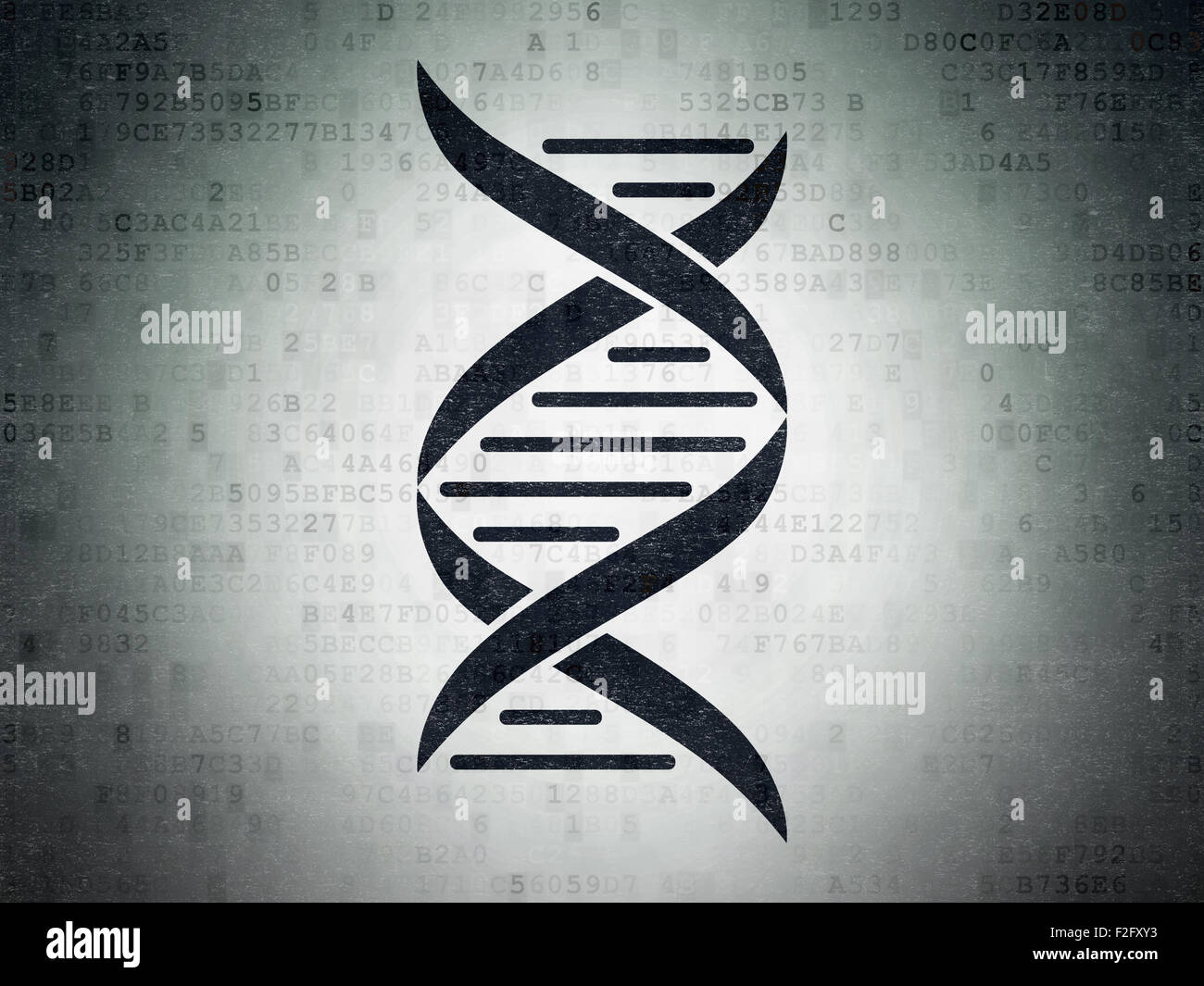 Science concept: DNA on Digital Paper background Stock Photo - Alamy