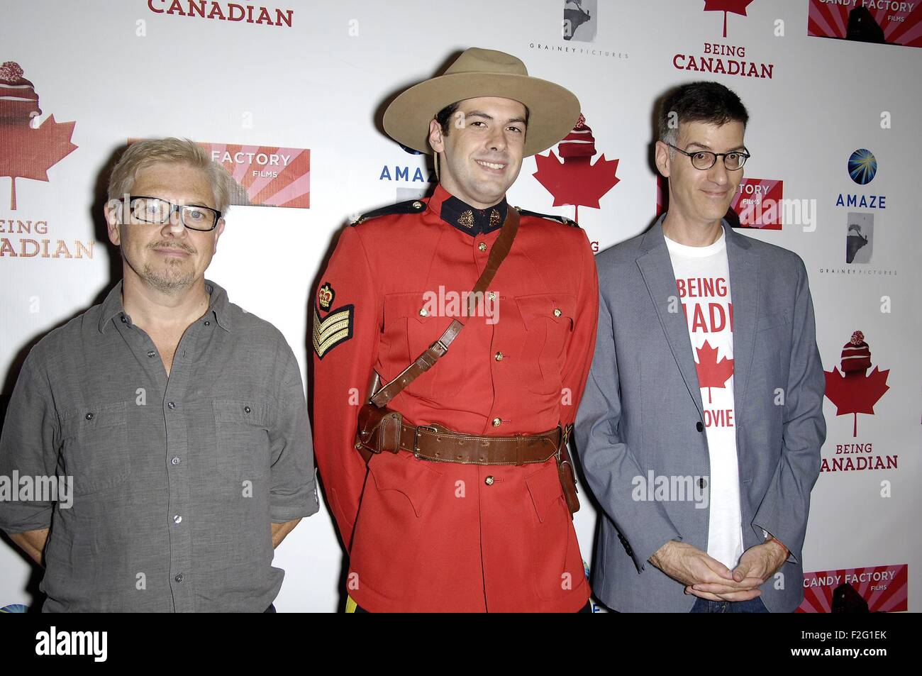 Los Angeles, CA, USA. 17th Sep, 2015. Dave Foley, Robert Cohen at arrivals for BEING CANADIAN Premiere, Majestic Crest Theatre in Westwood, Los Angeles, CA September 17, 2015. Credit:  Michael Germana/Everett Collection/Alamy Live News Stock Photo