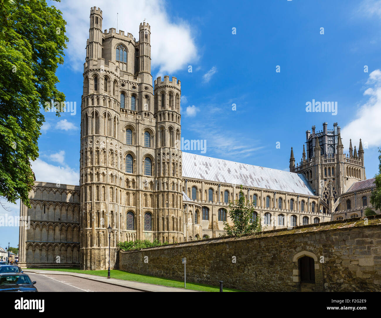 Ely Cathedral from The Gallery, Ely, Cambridgeshire, England, UK Stock Photo