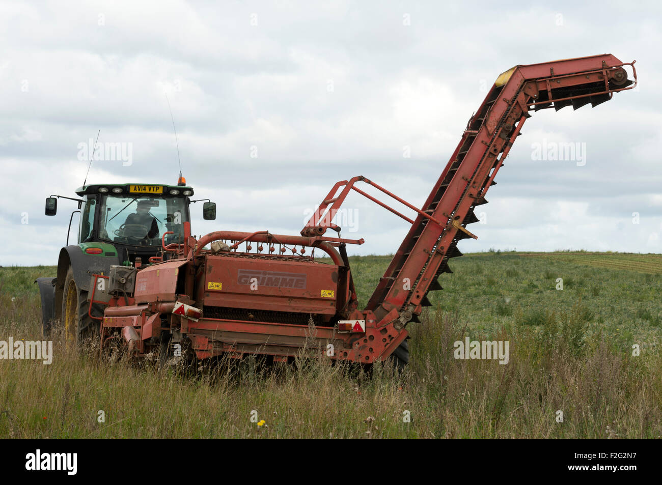 Grimme harvester Stock Photo