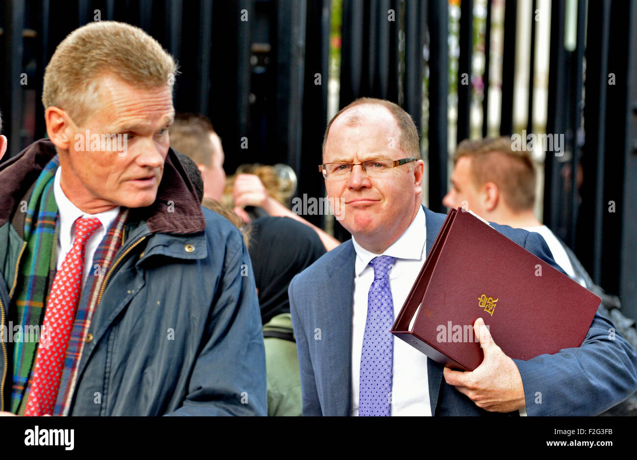 George Freeman MP leaving Downing Street - Conservative Member of Parliament for Mid Norfolk (since 2010) Life Sciences minister Stock Photo