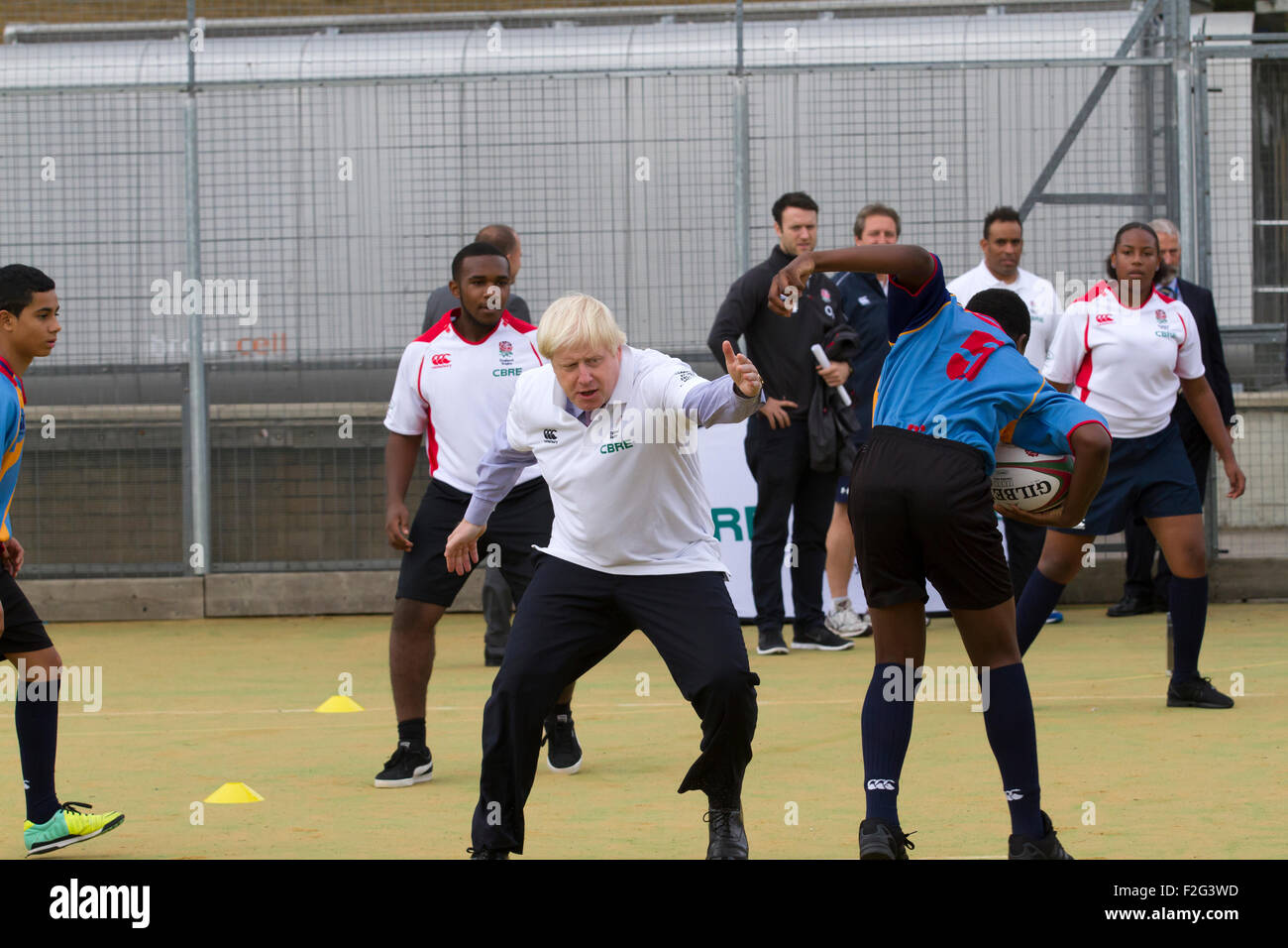 Camden,UK,18th September 2015,A student avoids a tackle from London