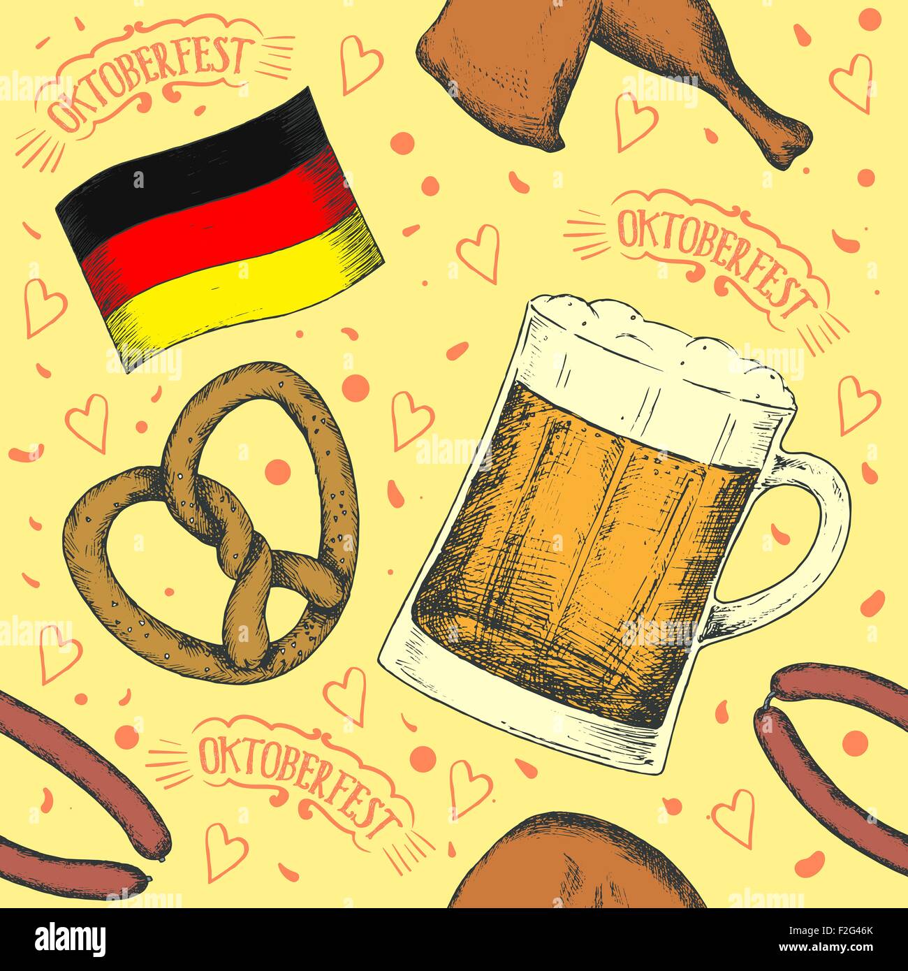 Oktoberfest vector illustration Stock Vector Image & Art - Alamy