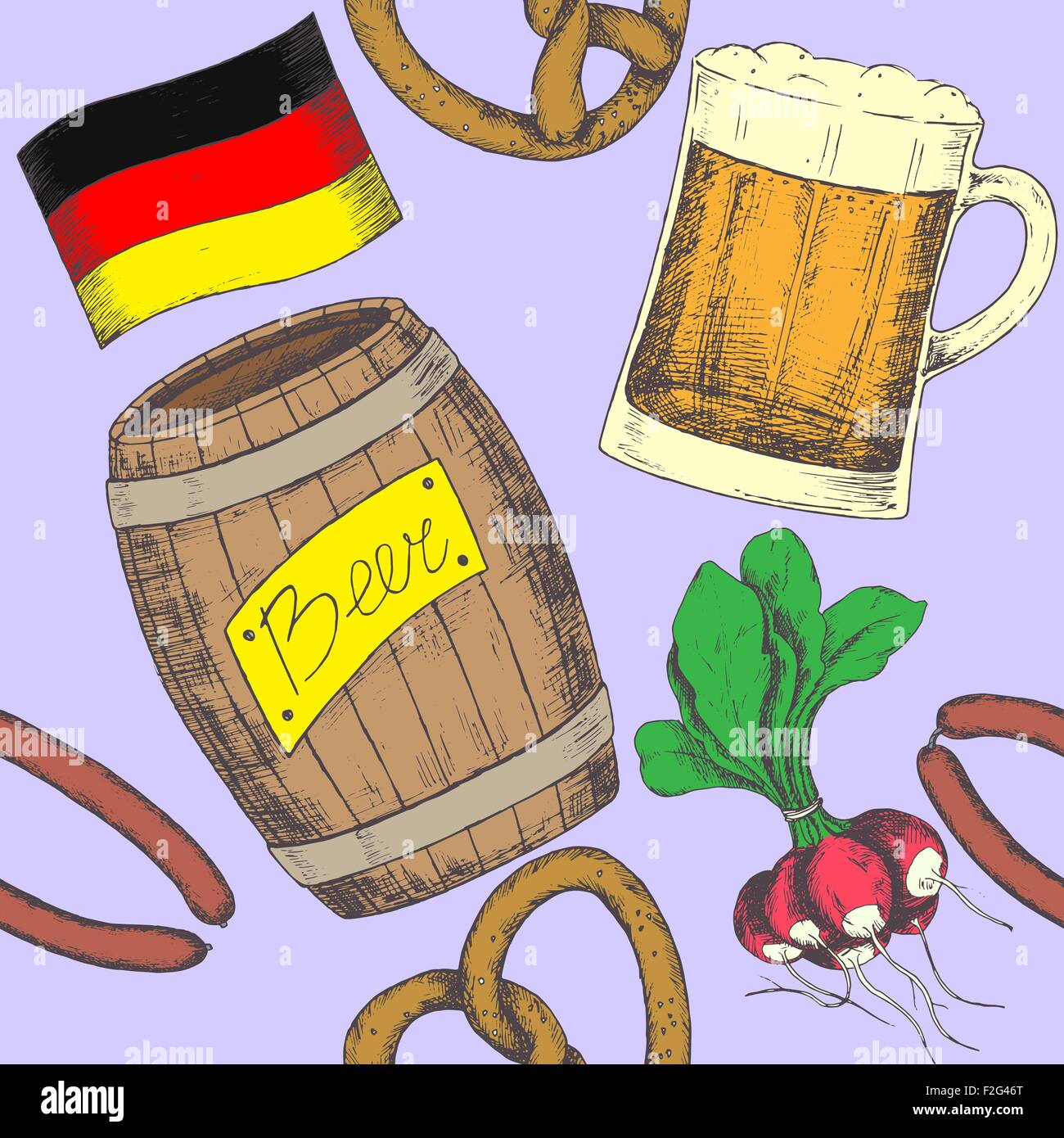 Oktoberfest vector illustration Stock Vector Image & Art - Alamy