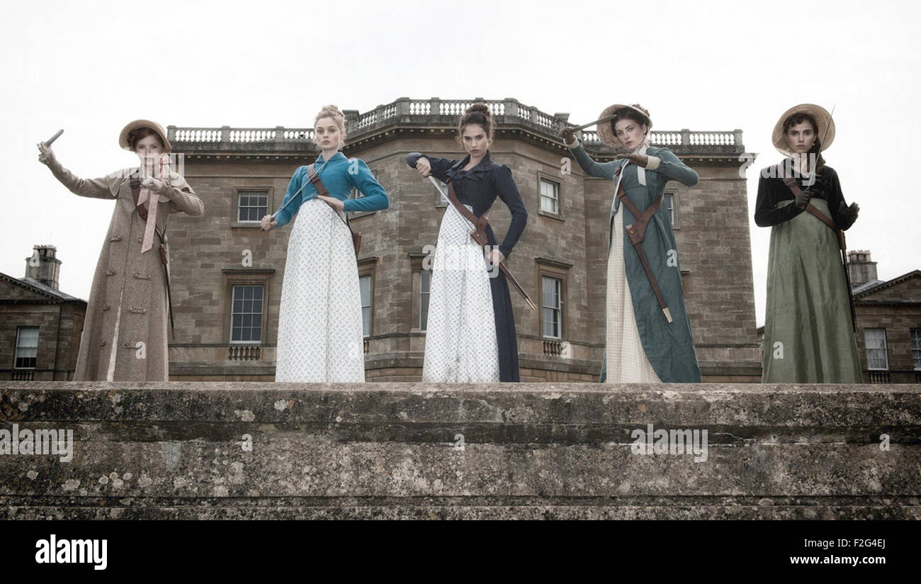 PRIDE AND PREJUDICE AND ZOMBIES 2016 Screen Gems film. Stock Photo