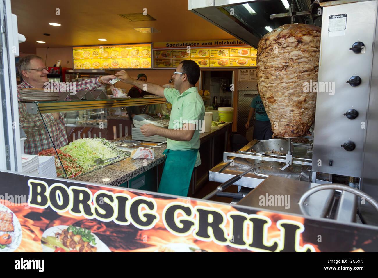 17.09.2013, Dortmund, North Rhine-Westphalia, Germany - The Turkish Borsig  Grill in the northern city on Borsigplatz, the Stock Photo - Alamy