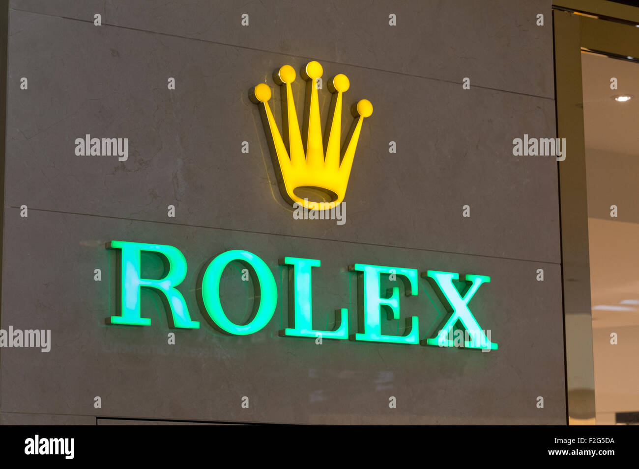 Rolex logo Stock Photo