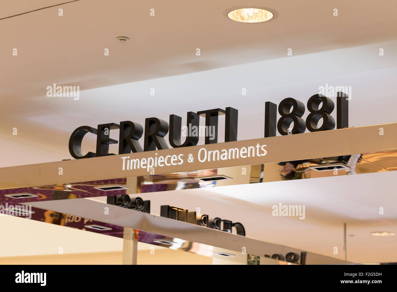 Cerruti store Stock Photo