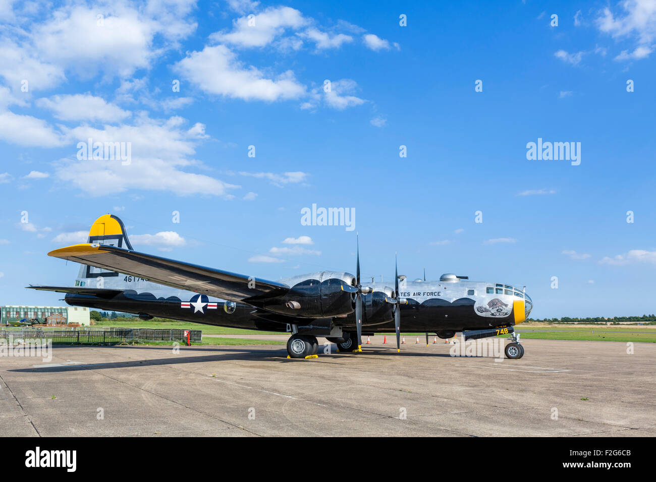 Boeing B-29 Superfortress at the Imperial War Museum, Duxford, Cambridgeshire, England, UK Stock Photo