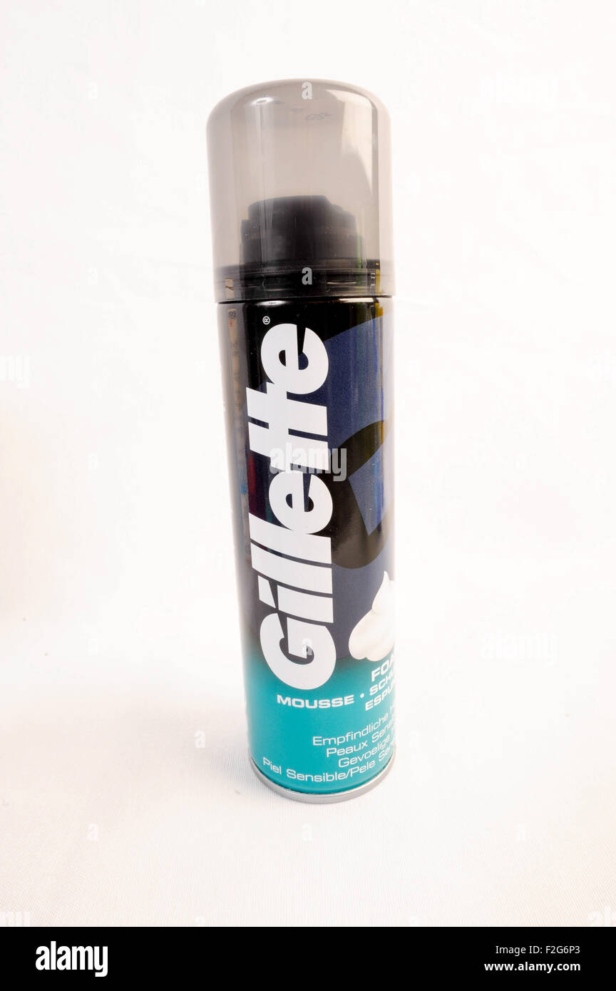 Foam Gillette-espuma Gillette Stock Photo