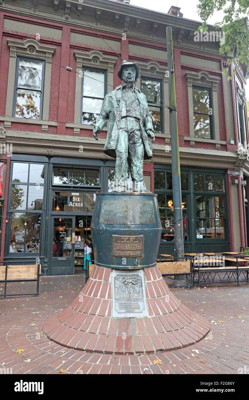Gassy Jack Statue Vancouver Stock Photo Alamy