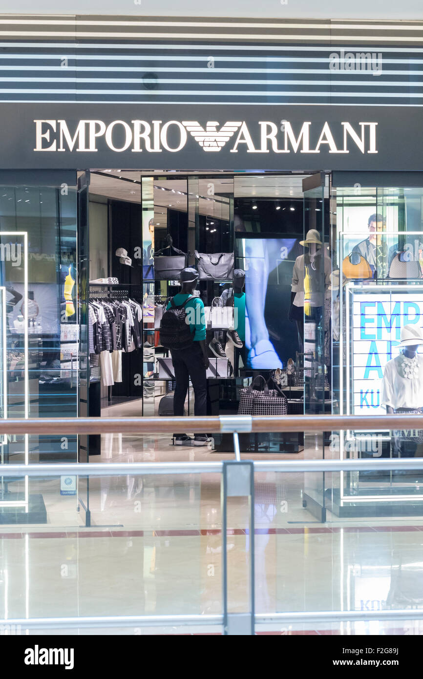 Emporio Armani store Stock Photo