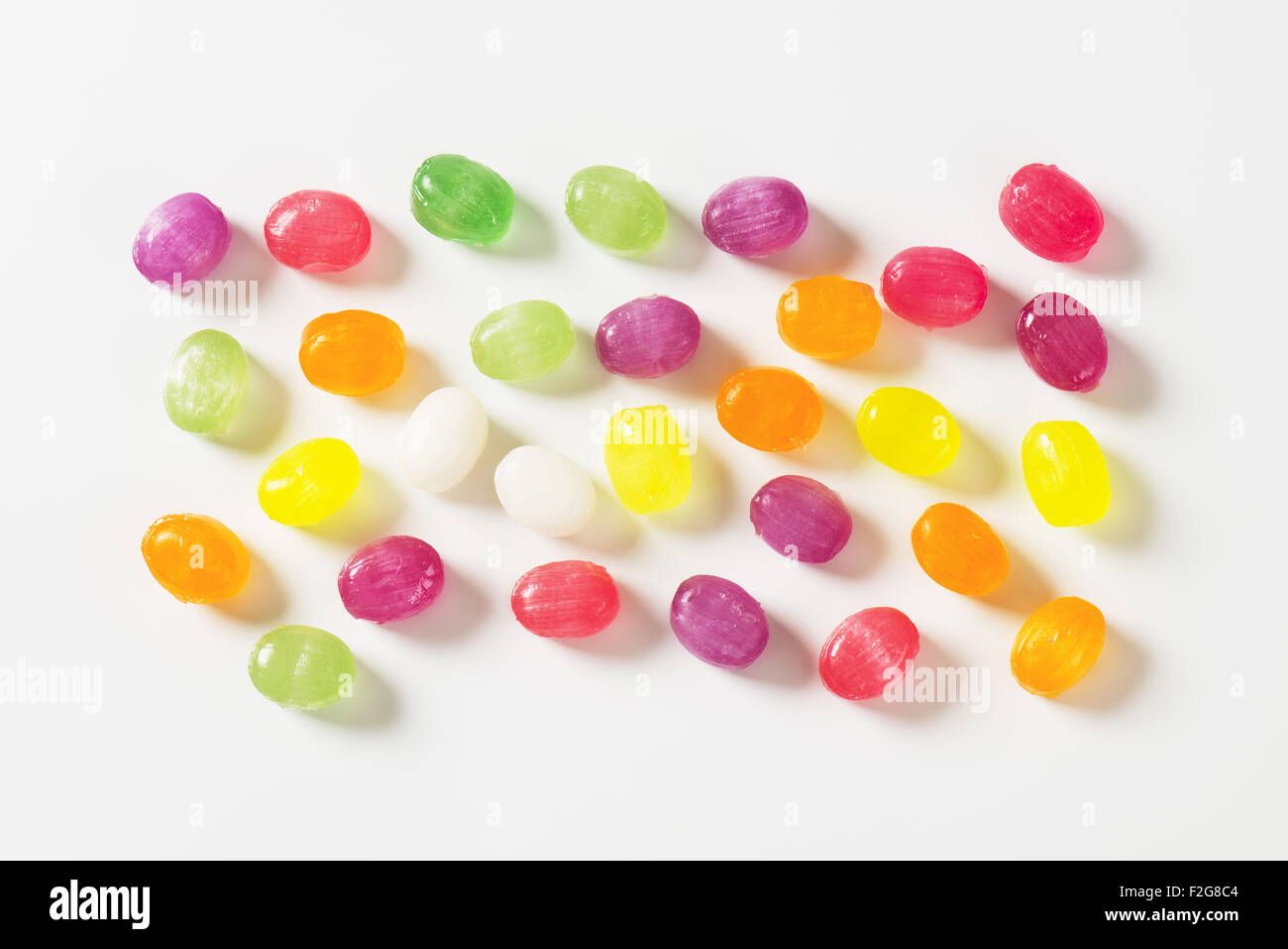 Fruit flavored hard candy drops Stock Photo Alamy