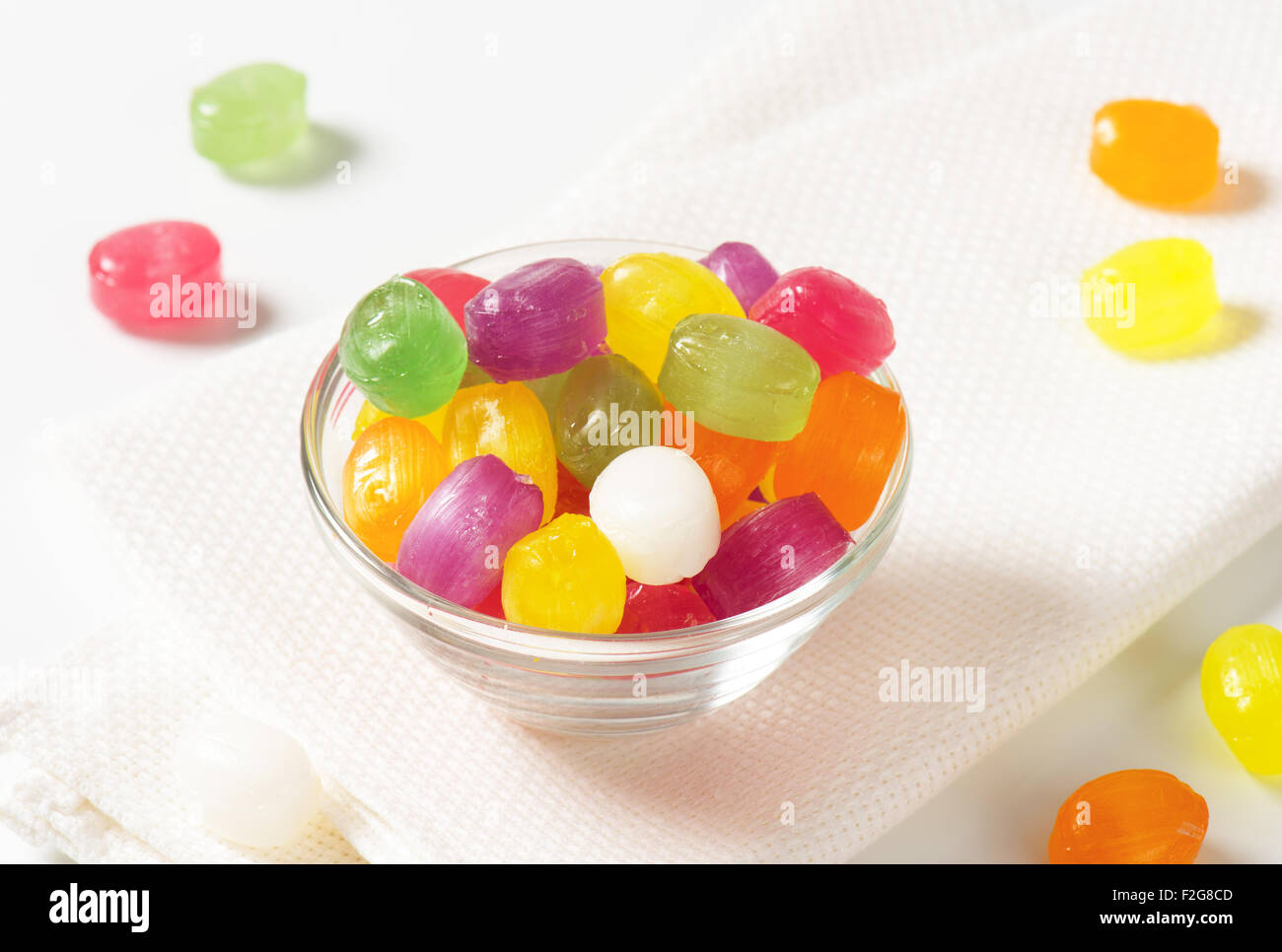 Fruit flavored hard candy drops Stock Photo Alamy