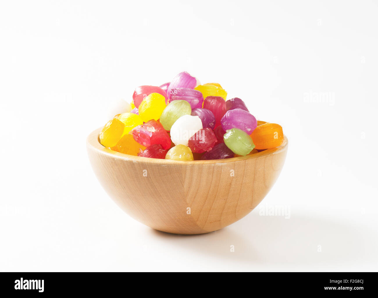 Fruit flavored hard candy drops Stock Photo