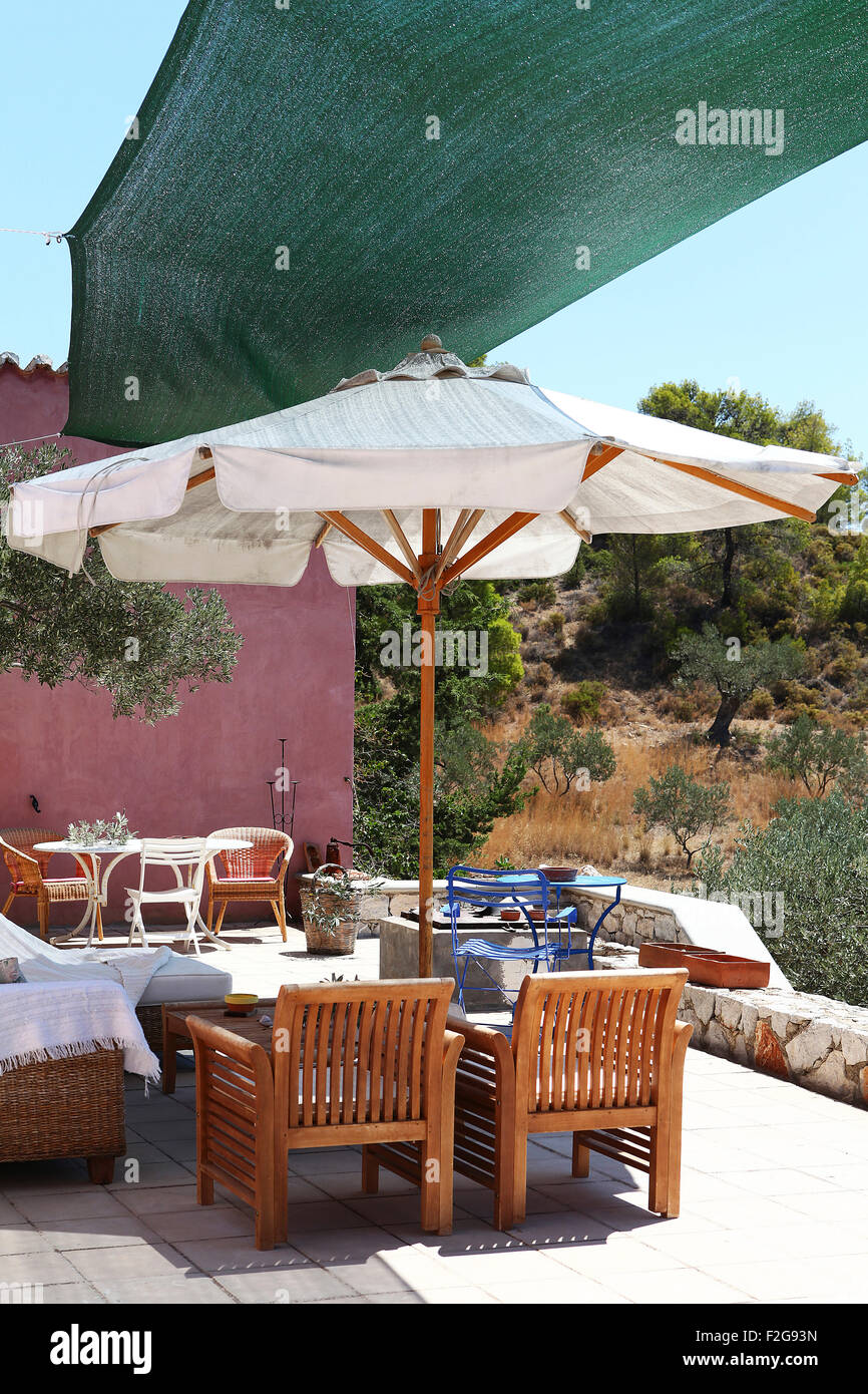 umbrella seating