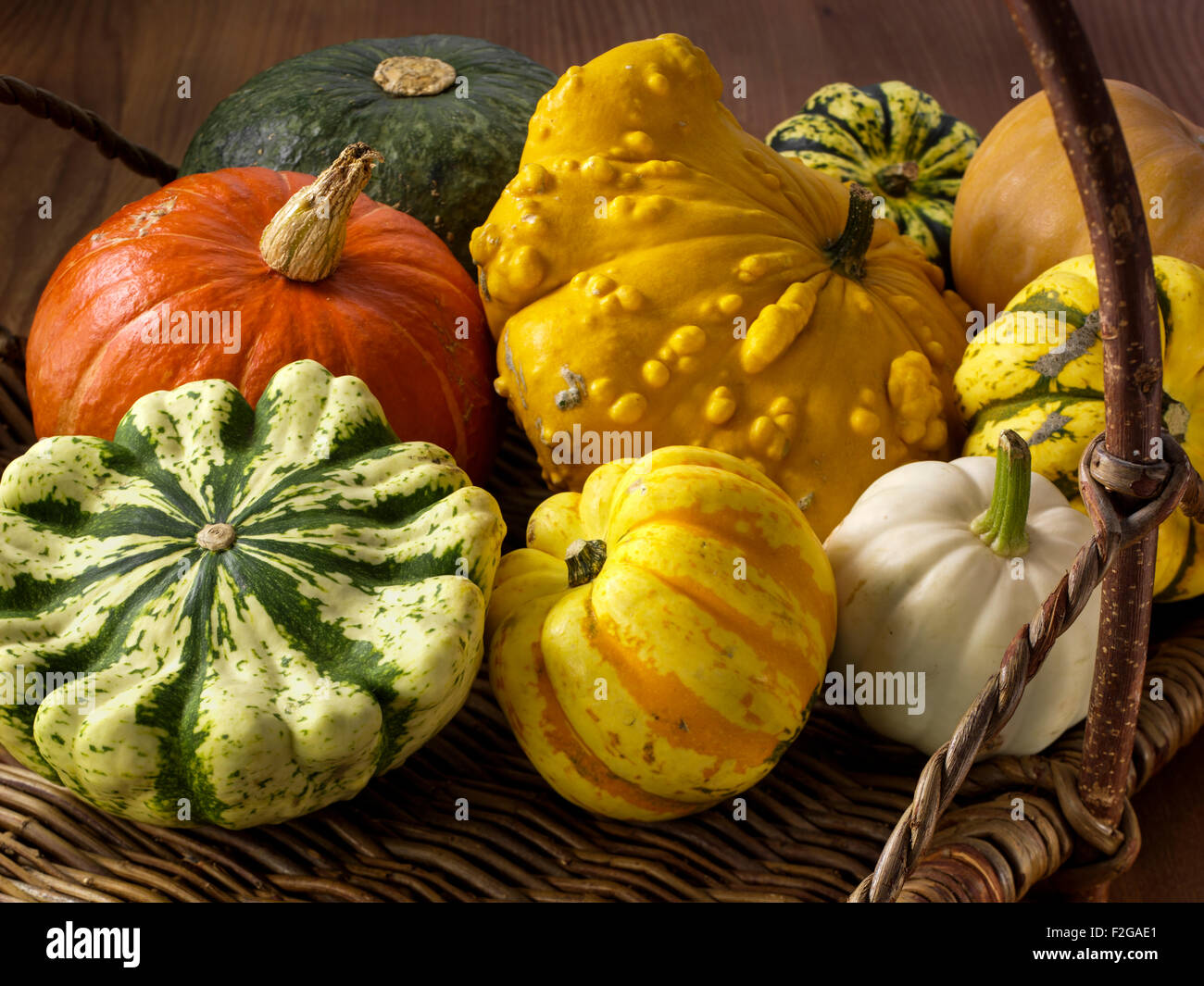 Winter squashes and pumpkins Stock Photo